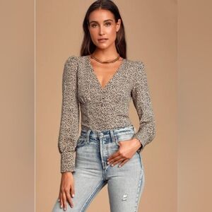 Lulus cheetah top